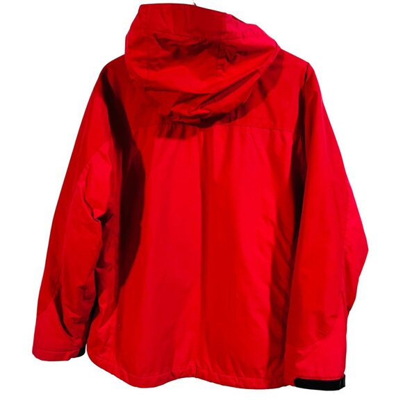 Lands End Thermolite Red Hooded Jacket XL (18-20) Zip Pockets - Picture 2 of 3